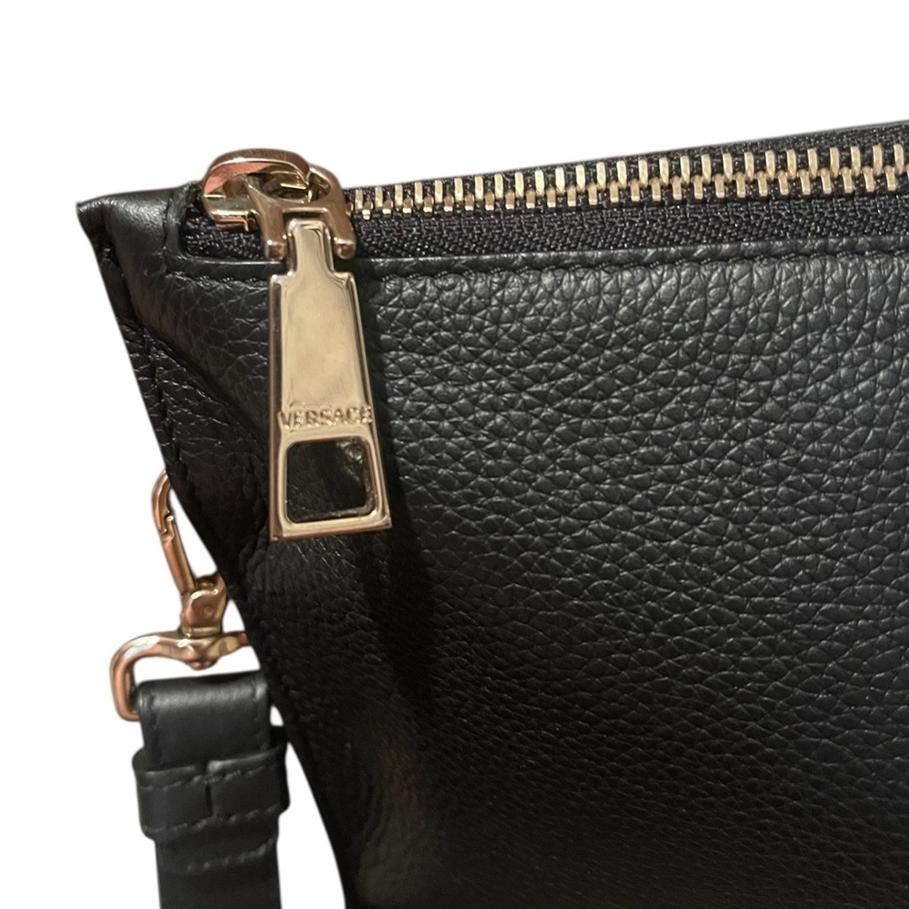 Versace la Medusa Black Leather Clutch - Picture 3 of 8